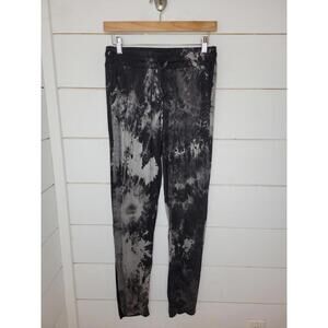 NWOT Boutique Vocal Black & grey tie dyed pull on pants